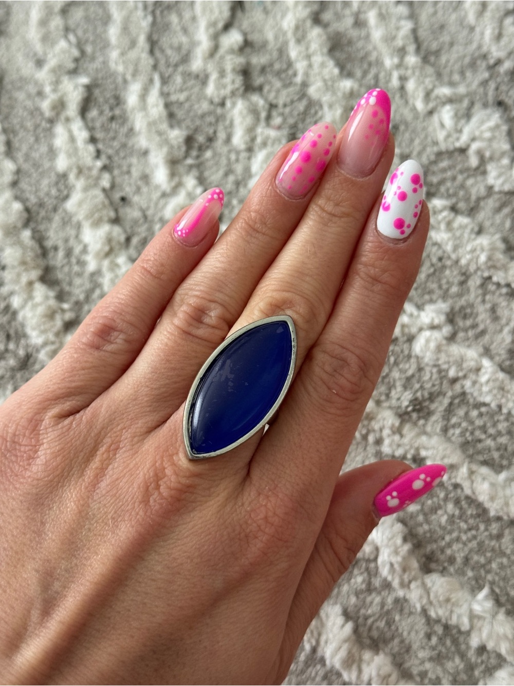 Saphire blue ring